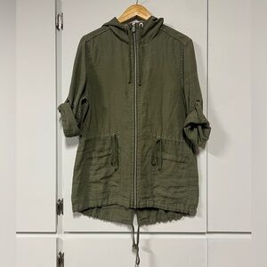 New - Tommy Bahama Olive Green Two Palms Utility Anorak